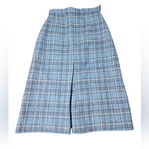 Vintage Pitlochry Scotland 100% Pure New Wool Size 8 Scottish Knitwear Skirt Zip
